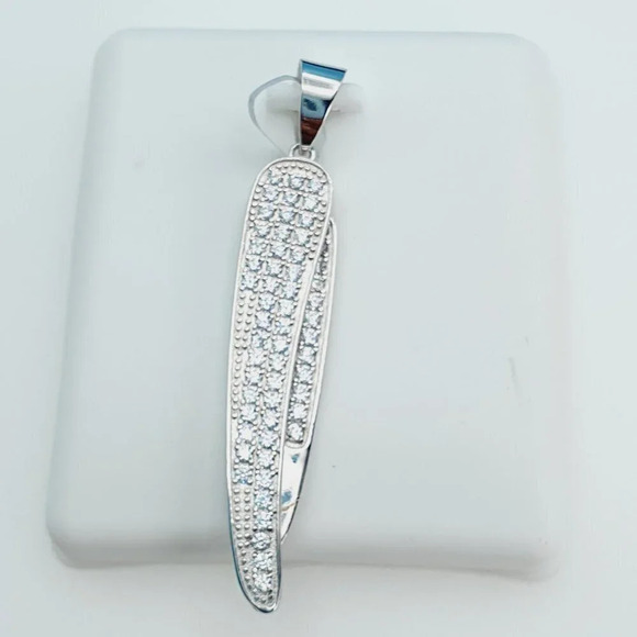 "925 Sterling Silver Cubic Zirconia Pendant, UU1P6A6061 - Picture 2 of 10